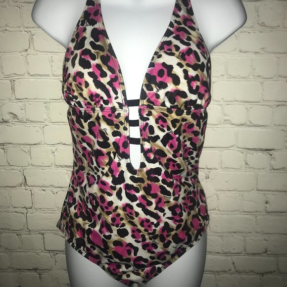 Guess Other - 3/$20***BROWN/PINK--ANIMAL-PRINT 1 PC. SWIMSUIT